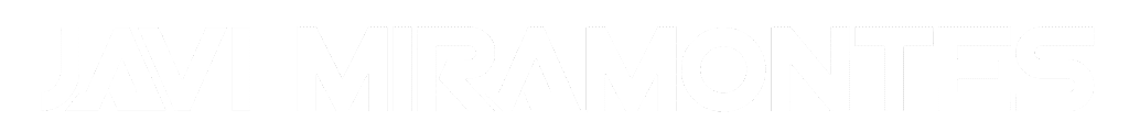 logo javi miramontes blanco
